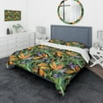 thumbnail image 1 of Designart Ensemble de Literie Tropicale 'Tropical Pattern with Exotic Flowers' - Housse de Couette et Shams, 1 of 4