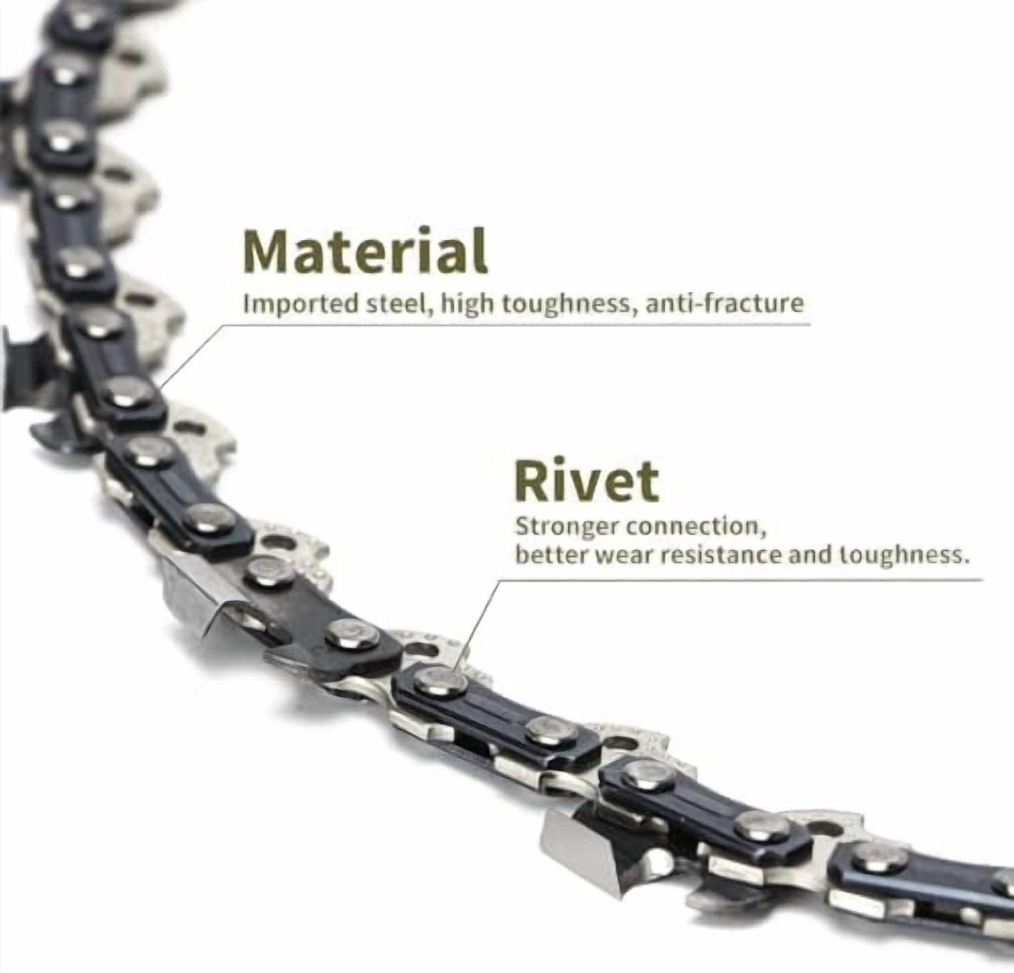 5Pack 18 Inch Chainsaw Chain 62 Drive Links 3/8" LP Pitch .050" Gauge Fits Poulan Pro 18 Inch Chainsaw Chain, Oregon, Echo, EGO AC1800, Craftsman, McCulloch, Remington, Kobalt and more$$Tools