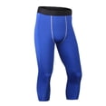 thumbnail image 2 of Weiqiqre Gym Shorts Men Compression Pants Athletic Compression Leggings Sports Tights Fit Running Base Layer Workout Basketball Gym, 2 of 3