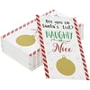 Holiday Scratch Off Game for Christmas Party (2 x 3.5 In, 60 Cards)