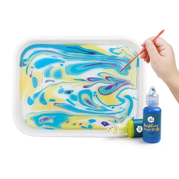 Kit De Pintura De Mármol- 6 Colores, DIY, Arte, Aprendizaje TOOKY TOY Marbling Paint Kit