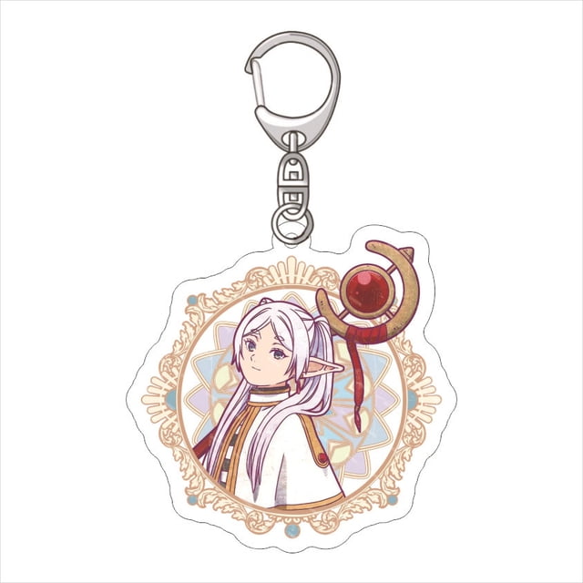 Anime Frieren At The Funeral Acrylic Keychain Frieren Himmel Cartoon Figure Key Chain Chibi Q Version Bag Charm Keyring for Fans tzw