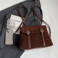 thumbnail image 3 of Bolso Bandolera para Mujer Ante Con Correa Ajustable Viajes, 3 of 9