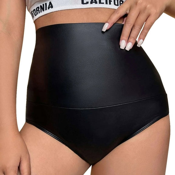 Women's High Waisted Stretchy Casual Summer Shorts Pu Leather Skinny Sexy Beach Vacation Trendy 2025 S-2XL