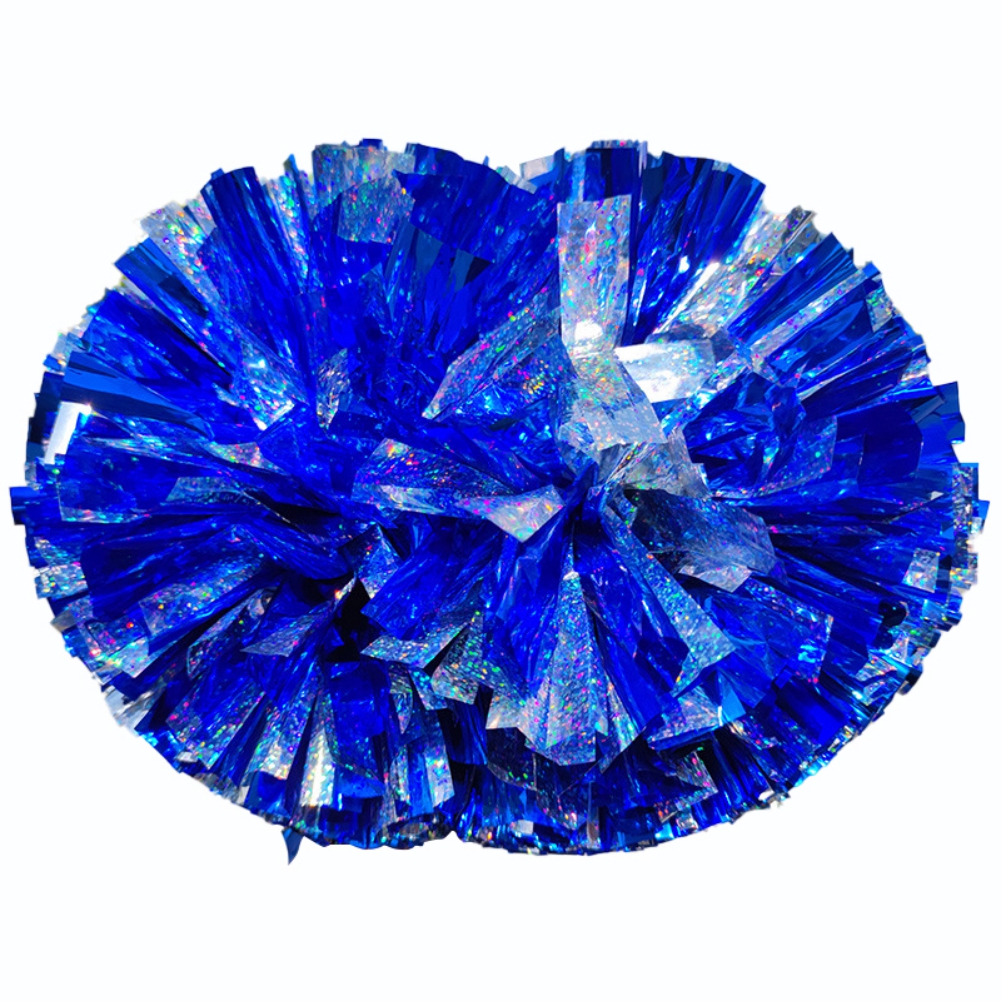Naiyafly 1pcs Metallic Cheerleading Pom Poms for Kids, Cheerleaders