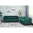 thumbnail image 2 of Kingway Avin Nail Head Livingroom Set-Color:Green,Size:2pc, 2 of 2