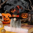 thumbnail image 4 of Halloween Gnomes Ornament, Gnome Figurine with Witch Hat Tabletop Decor for Indoor Display, Halloween Gnome Decorations for Desk, Shelf, Office Seasonal Home Decor Party Suppies & Gifts, Orange, 4 of 7