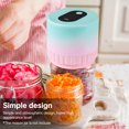 thumbnail image 4 of 2-in-1 Electric Mason Jar Vacuum Sealer with LED Display - Rechargeable Type-C 1200-2000mAh Battery, Powerful 3.5L/min Pump, -60KPA Vacuum for Wide (8.6cm) & Regular (7cm) Mouth Jars, Includes 10, 4 of 7
