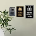 thumbnail image 3 of Signs ByLITA Portrait Round Use High Visibility Clothes Sign (Black) - Medium, 3 of 7