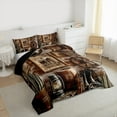thumbnail image 3 of Manfei Teens Western Cowboy Cowgirl 2pcs Bedding Comforter Set,Rustic Farmhouse Twin Comforter Sets,Retro Vintage Breathable Bedding Set,Lightweight Room Decor,Reversible, 3 of 8