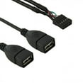 thumbnail image 3 of CY 10 Pin Motherboard Female Header to Dual USB 2.0 Female Adapter Cable 50cm, 3 of 7
