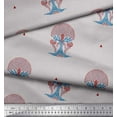 thumbnail image 3 of Soimoi Velvet Fabric Tree Block Print Fabric by The Yard 58 Inch Wide, 3 of 3