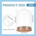 thumbnail image 2 of 5.2x3.9inch Glass Display Dome Cloche Glass Bell Jar Display Dome Glass Decorative Jars with Cork Base for Flower Plants Specimens Crafts Decorations ID: 3.7inch, 2 of 9