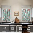 thumbnail image 2 of Mushroom (15) Kitchen Curtains - Vintage Tier Curtains for Bathroom Living RV Rod Pocket Window Drapes 36 Inch 2 Panels Set 28"x36" Window Treatment Tiers, 2 of 4