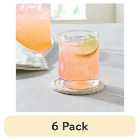 (6 pack) Better Homes & Gardens Lyra Drinking Glasses 12.5 oz 4 Pieces