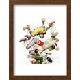 thumbnail image 2 of Four Sporting Boys Football, Framed Art Print Wall Art by Norman Rockwell Sold by Art.Com, 2 of 6