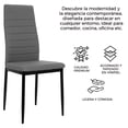 thumbnail image 2 of Set De 4 Sillas Comedor Minimalista Moderno Respaldo Alto, 2 of 6