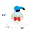 thumbnail image 4 of Buckle-Down Disney Squeaky Plush Dog Toy for Large, Medium & Small Dogs, Disney Donald Duck Christmas Ornament Replica, 5.0" x 6.0", 4 of 4