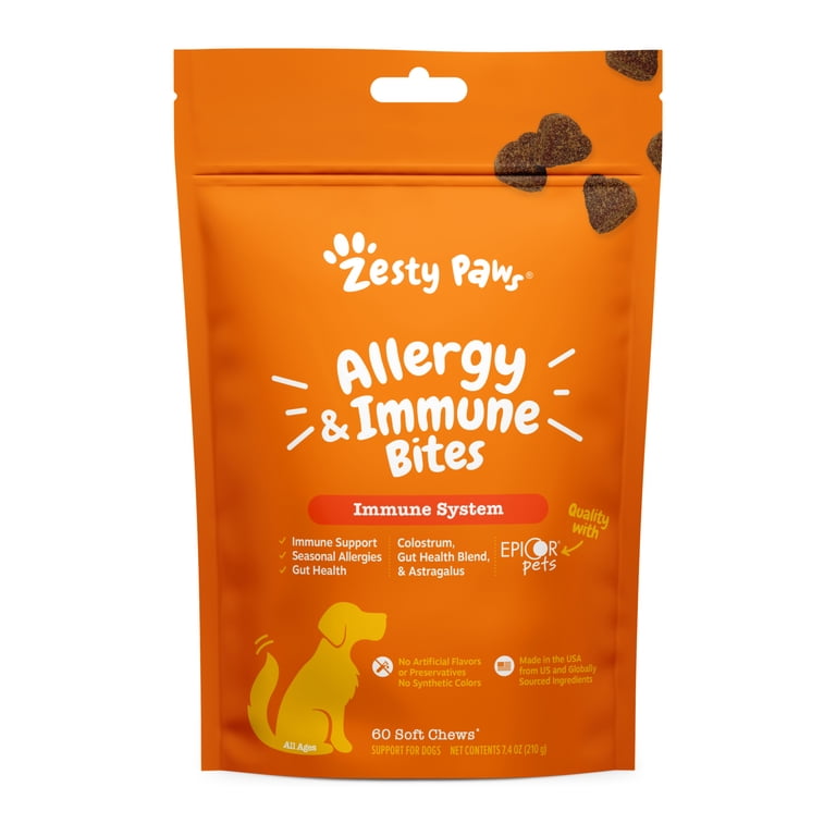 Zesty Paws Allergy & Immune Bites, Lamb Flavor, 60 Count photo 1