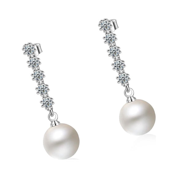 letairis 2 Pieces Copper Women Pearl Eardrop Stylish Replacement Fashionable Photography Earring Jewellery Birthday Gift