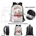 thumbnail image 6 of Pzuqiu Strawberry Cow School Backpack for Kids Girls, 17 Inch Bookbag for Girls Age 6-8,Lightweight School Bag for Preschool, Primary,Kindergarten School Supplies, 6 of 6