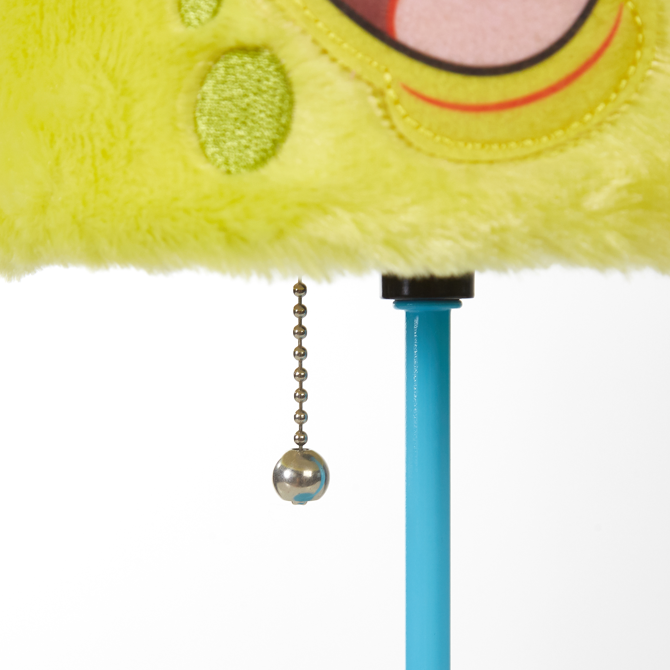 Nickelodeon Spongebob Soft Plush Kids'Table Stick Lamp Light, Plug-In, 15",Yellow, Metal Base