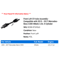 thumbnail image 2 of Front Left CV Axle Assembly - Compatible with 2015 - 2017 Mercedes-Benz C300 4Matic 2.0L 4-Cylinder 2016, 2 of 2