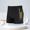 thumbnail image 2 of kpoplk Men's Classic Solid Swim Briefs Sexy Bikini Underwear Beach Tan Through Full Coverage Swimwear Size XXXXL,Yellow, 2 of 9