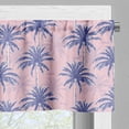 thumbnail image 3 of Ambesonne Exotic Valance Pack of 2, Abstract Jungle Palms Aloha, 42"X18", Rose and Multicolor, 3 of 5