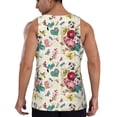 thumbnail image 3 of Xecao Bird Butterfly Rose Men's Tank Top Workout Quick Dry Sleeveless Gym Jogging Muscle Shirts Summer Swim Beach Tops, 3 of 9