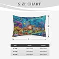 thumbnail image 6 of Balery Sea World Bedding Queen Pillow Cases - Envelope Closure - Soft Brushed Microfiber Fabric - Shrinkage and Fade Resistant Pillow Cases-20"x30", 6 of 9