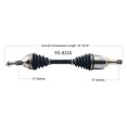 thumbnail image 4 of SurTrack FD-8310 - Front Driver Side CV Axle Shaft, 4 of 4