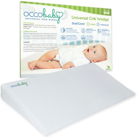 Occobaby Universal Crib Wedge Pillow For Baby Mattress