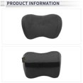 thumbnail image 4 of Unique Bargains Car Headrest Pillow Ergonomic Comfortable Neck Support Pillow Suede and Memory Foam Adjustable width Black 1 Pcs for Driving Travel, 4 of 7