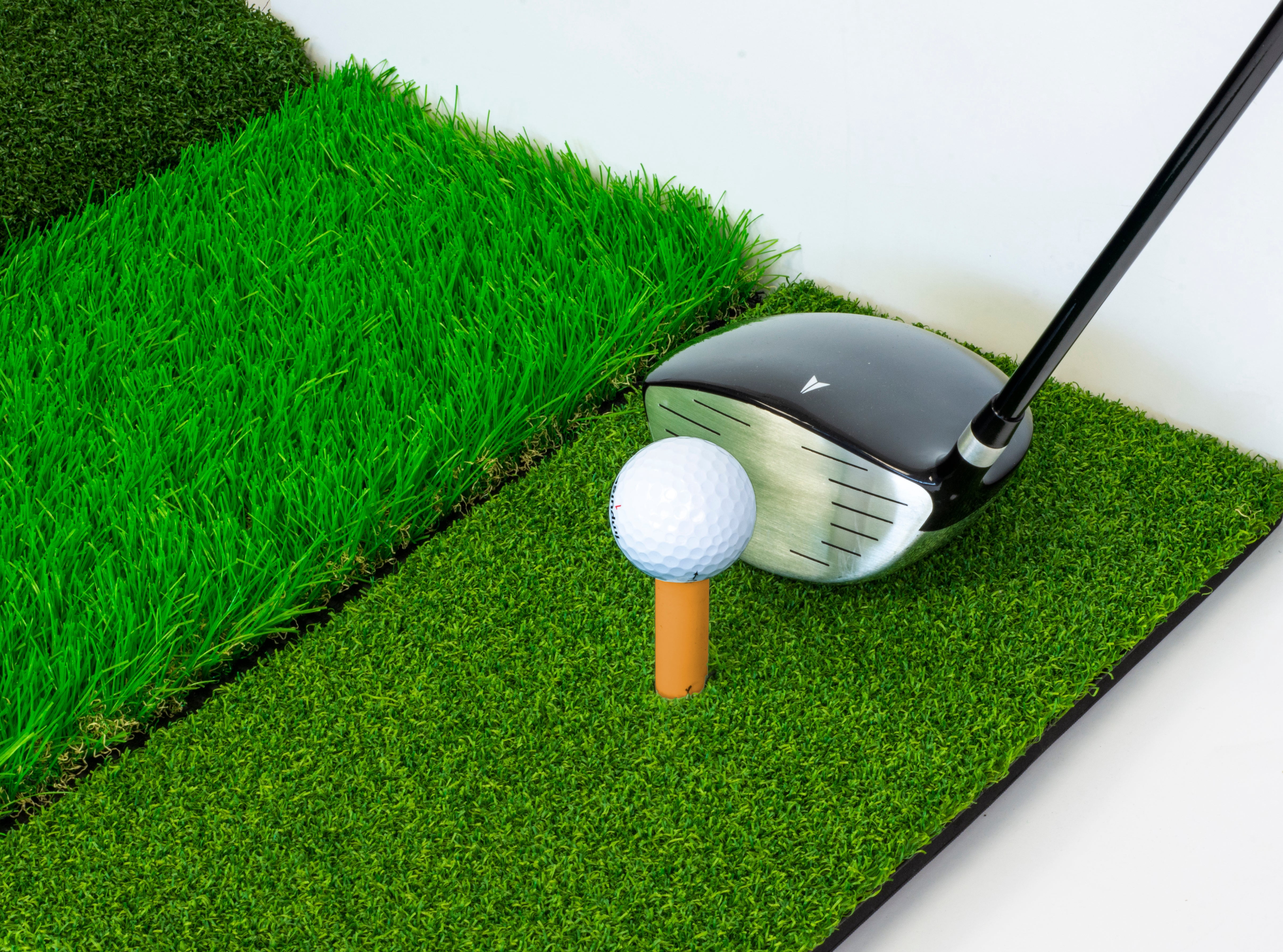 JEF World of Golf Tri-Height Turf Hitting Mat