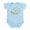 Sky Blue, variant on CafePress - Green Snail Infant Bodysuit - Baby Light Bodysuit, Size Newborn - 24 Months