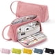 thumbnail image 1 of Estuche rosa con 3 compartimentos, estuche de gran capacidad, estuche grande, estuche grande, 1 of 5