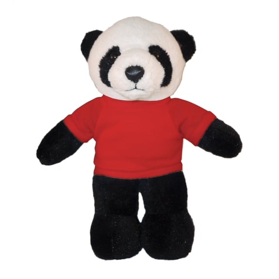 Plushland 8 Inch Floppy Panda with Tee Plush Stuffed Animal Personalized Gift - Custom Text on Shirt - Great Present for Mothers Day, Valentine Day, Graduation Day, Birthday