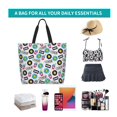 thumbnail image 6 of Bingfone Canvas Tote Bag for Women with Inner Pocket Aesthetic Cute Shopping Tote Bags Reusable Grocery Bags- American Musical, 6 of 8