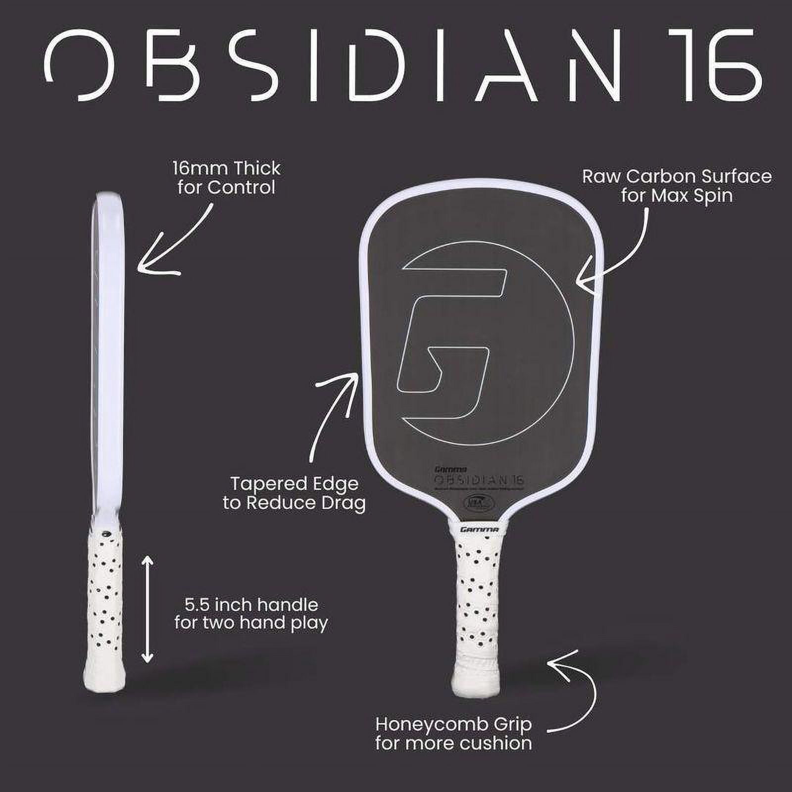 Gamma Obsidian 16 Pickleball Paddle (     )