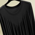 thumbnail image 4 of StSilkitty Women's Long Sleeve Nightgowns Crewneck Sleepwear Night Gown Lightweight Comfy Breathable Sleepshirts, 4 of 7