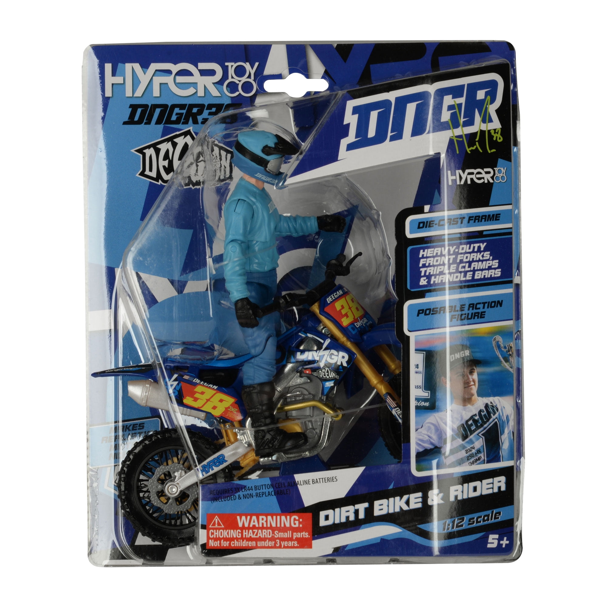 Hyper Toy Company Haiden Deegan Dirt Bike et pilote à l'échelle 1