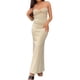 thumbnail image 1 of VISgogo Vestido Delgado para Mujer Color Sólido Cruzado Hombro Diseño Punto Versátil Elegante Vestido de Cóctel VISgogo moda, 1 of 9