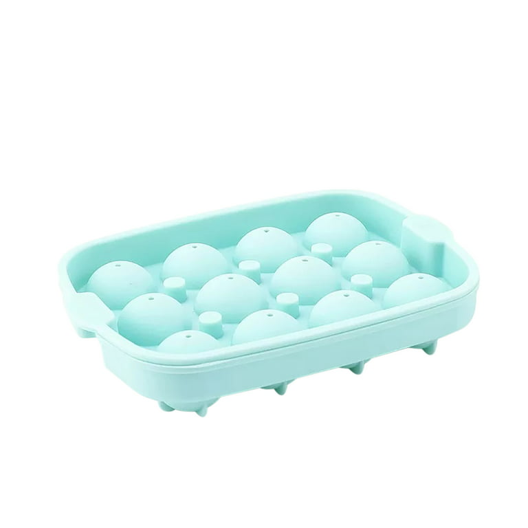 Sdjma Round Ice Cube Trays, Mini Ice Ball Maker Mold for Freezer, Easy-Release Silicone & Flexible Circle Ice Cube Tray Making 22pcs Sphere Ice