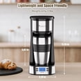 thumbnail image 3 of Single Serve Coffee Maker, Programable Single-Serve Brewers, Timer Auto Start/Off, 14 Oz Single Cup Coffee Machine For Ground Coffee, 700W Quick Brewing, Perfect Gifts for Coffee Lovers, 3 of 7