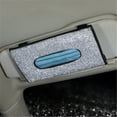 thumbnail image 3 of Car Sun Visor Tissue Box with Rhinestone Bling Design, Universal Clip-On Napkin Holder for Visor Door Seat Back, Stylish Interior Accessory with Refill Pack Included, 3 of 5