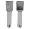 thumbnail image 1 of Rociadores de baño que ahorran agua para una limpieza máxima Cabezales de ducha de mano ajustables en paquete de 2, 1 of 8