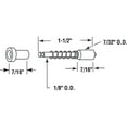 thumbnail image 2 of Window Screen Plunger Latch Diecast for 3/8 in. - 7/16 in. Frame (25-pack), 2 of 2