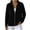 Black, variant on Liuinsasek Zipper Sweater for Women Fashion Solid Color Casual Zip Mock Neck Long Sleeve Sweater Cardigan Outerwear Fall Winter Clothing