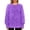Purple, variant on Fashion Knit Sweater Long Sleeve Crewneck Pullover Soft Comfortable Winter Casual Blouse